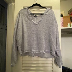 Lavendar Urban Outfitters Cropped Sweater